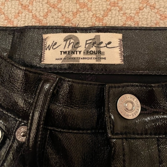 We the Free Free People Phoenix Coated Skinny women’s Jeans size 24 - Picture 5 of 10
